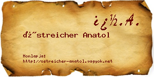 Östreicher Anatol névjegykártya
